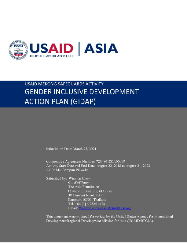 Gender Inclusive Development Action Plan 20210325 v1.7 clean